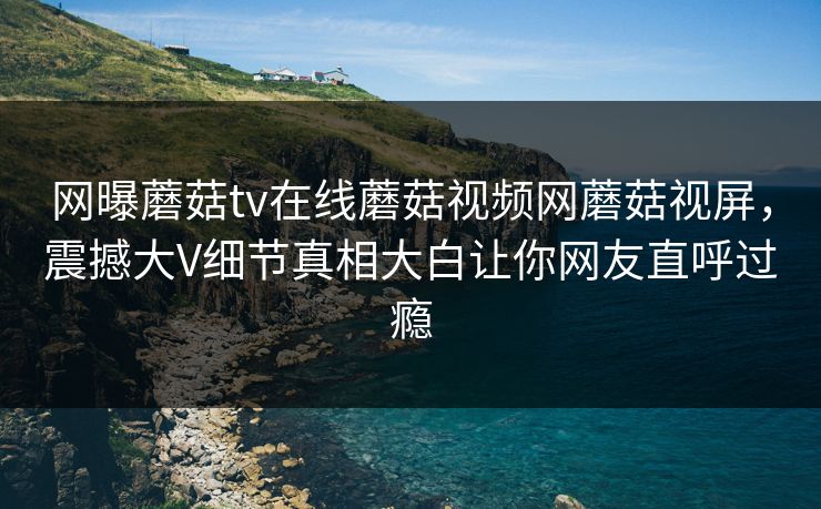 网曝蘑菇tv在线蘑菇视频网蘑菇视屏，震撼大V细节真相大白让你网友直呼过瘾
